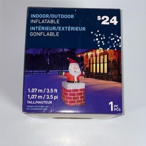 Santa in Chimney Inflatable